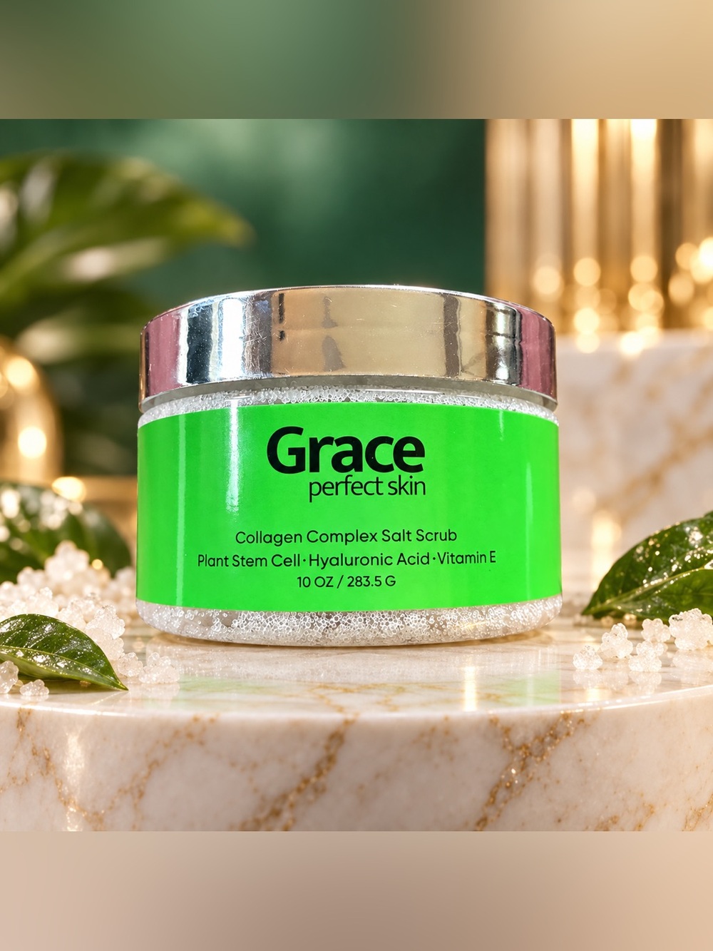 Grace Perfect Skin Collagen Complex LUXURY Salt Scrub 💚